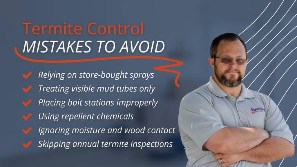 don't make these mistakes with DIY termite control
